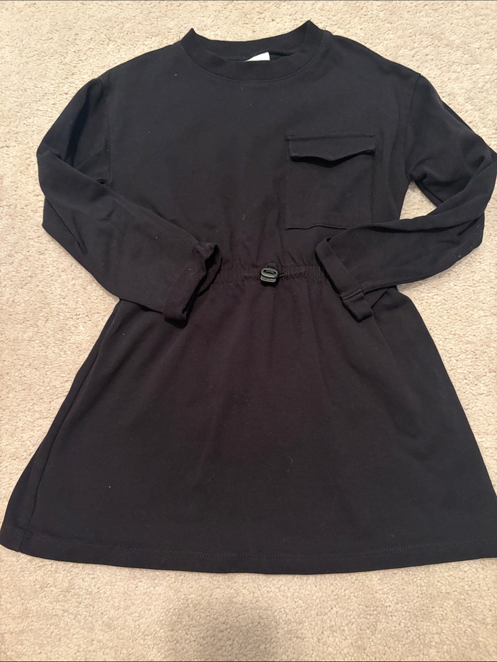 Zara long  Sleeve Drawstring Waist Tunic